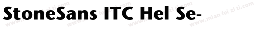 StoneSans ITC Hel Se字体转换